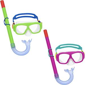 Bestway 24035-5 Set Maschera per snorkeling con boccaglio per bambini, 7+ anni