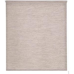 Estoralis | BRAN | Tenda a rullo moderna | tessuto jacquard traslucido | Colore - Lino | 100 x 255 cm (larghezza/altezza) dimensione del tessuto 97 x 250 cm | Tende per finestre e porte