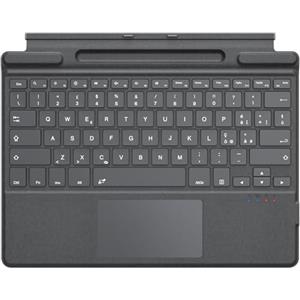 MoKo Tastiera Bluetooth Italiana con Touchpad per Microsoft Surface Pro 11/ Pro 10/ Pro 9/ Pro 8/ Pro X da 13", Layout QWERTY Tastiera Sottile di Type Cover con Portapenna (senza Ricarica), Grigio