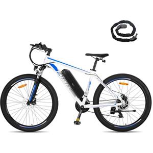 Fafrees Bici Elettrica Uomo Donna, 27.5 Pollici Bicicletta Elettrica 36V 14.5Ah, 250W Ebike 21 Velocità MTB, Pedalata Assistita Mountain Bike Elettrica 100KM, F28 MT 2024 Blu