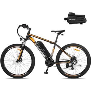 Fafrees Bici Elettrica Uomo Donna, 36V 14.5Ah Bicicletta Elettrica 27.5 Pollici, 250W Ebike MTB con 21 Velocità, Pedalata Assistita 100KM, F28 MT 2024 Nero
