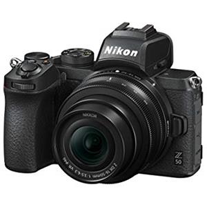 Nikon Z50 + Z DX 16-50 VR + Lexar SD 64 GB Fotocamera Mirrorless, CMOS DX da 20.9 MP, Sistema Hybrid-AF, Mirino Elettronico (EVF), LCD 3.2 Touch, Video 4K, Nero. [Nital Card: 4 Anni di Garanzia]