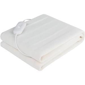 Melchioni Family | Scaldaletto Elettrico Singolo 150x80cm in Poliestere con Telecomando 3 Livelli di Temperatura, Lavabile, Protezione Surriscaldamento, 60W