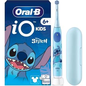 Braun Oral B iO 2 Junior Stitch - Spazzolino da denti per bambini, con custodia, colore: Bianco