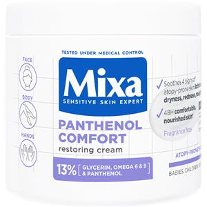 Mixa Panthenol Comfort Crema Corpo 400ml - Idratante e Lenitiva per Pelli Sensibili con Pantenolo e Glicerina