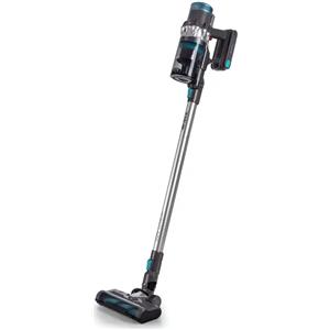 Ariete 2704 22V Lithium Digital Panel, Scopa elettrica senza filo, Cordless, Voltaggio 22,2V, Capacità serbatoio 1L, Spazzola motorizzata, Blu