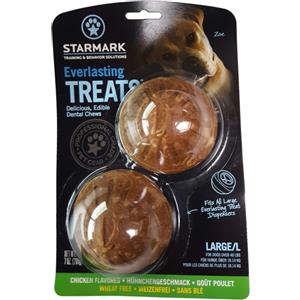 Starmark Everlasting Treat Ball - Gioco per cani Grande con Snack abbinabile al Pollo