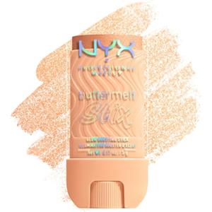 NYX Professional Makeup Buttermelt Glaze Stix, Illuminante in Stick, Fino a 8 ore di tenuta, Per Viso e Corpo, Punta di Precisione, Con Burro di Cocco e Capuaçu, Shade: Spill The Melt, 5 g