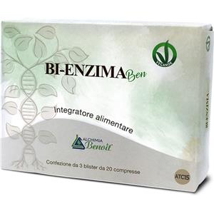ALCHIMIA BENOIT BI-ENZIMA Ben - Integratore Digestivo con Tarassaco e Bifidobacterium - 60 Compresse