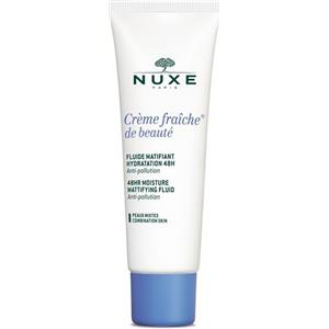 Nuxe Fluido Idratante Opacizzante Crème Fraîche De Beauté 50ml - Ideale per Pelli Miste, con Latti Vegetali e Estratto di Alga