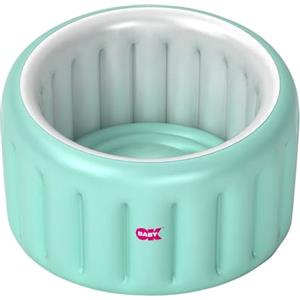 OKBABY Vaschetta Gonfiabile Oplà Soft per Bagnetto Bambino - da 8 a 36 Mesi - Azzurro