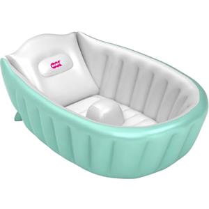 OKBABY Vaschetta Gonfiabile Onda Baby Soft per Bagnetto Neonato - da 0 a 12 Mesi - Azzurro