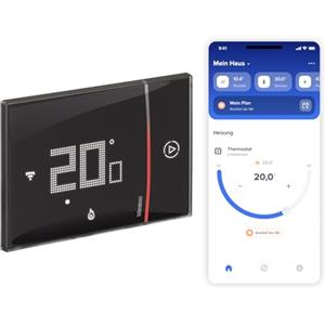 Bticino Termostato WiFi intelligente Smarther2 with Netatmo XG8002, Incasso, Nero - versione professionale
