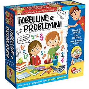 Liscianigiochi I'm a Genius TS Tabelline e Problemini, Multicolore, Medium, 100491