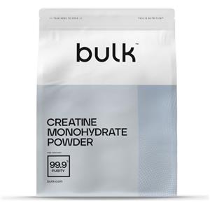 Bulk Creatina Monoidrato Polvere 500 g | 147 porzioni | Creatina pura | Senza aroma | Vegano e Halal | Ideale per fitness, allenamento e palestra | Si scioglie facilmente