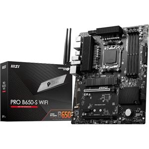 MSI PRO B650-S WIFI Scheda madre, ATX - Supporta i processori AMD Ryzen serie 7000, AM5 - DDR5 Memory Boost 6000+MHz/OC, 2 x PCIe 4.0 x16, 2 x M.2 Gen4, Wi-Fi 6E