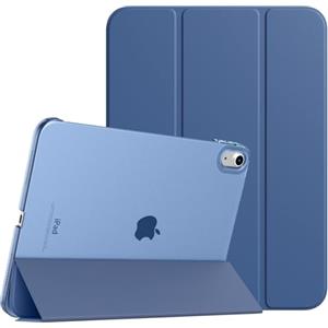 TiMOVO Cover Custodia Compatibile con iPad (A16) 11 Generazione 11 Pollici 2025/iPad 10 Generazione 10,9" 2022, Retro in PC Rigido Semi-Trasparente, Auto Sveglia/Sonno, Blu Abisso