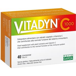 Named Vitadyn C 1000 - Integratore Alimentare con Vitamina C e Estratti Vegetali, 40 Compresse