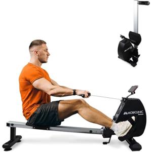 Mobiclinic® fitness, Vogatore, Rowfit, 8 livelli di resistenza, Silenzioso, Magnetica, Monitor lcd, Supporto per cellulare, Fino a 120 kg, Volano da 6, Palestra domestica