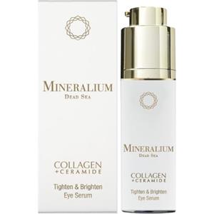 Mineralium - Siero Occhi Lifting con Collagene Idrolizzato e Ceramidi - Riduce Borse e Occhiaie, Rassoda - Caffeina, Vitamina C, Minerali del Mar Morto - 30ml