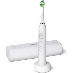 Waterpik Sensonic Spazzolino Elettrico Sonico Ricaricabile per Adulti con 3 Modalità, Custodia da Viaggio, Caricabatterie USB, Bianco, STW-03EU1343