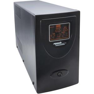 Mach Power Gruppo di Continuità 2000VA/1200W con Stabilizzatore AVR, 2 Batterie 12V/9Ah, 2 Uscite Schuko, Porta USB e Display LCD