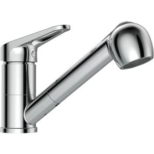 APPASO Küchenarmatur, Küchenarmatur mit ausziehbarer Brause, Einhebelmischer für Hochdruck, Chrom-Spültischbatterie, 308CP