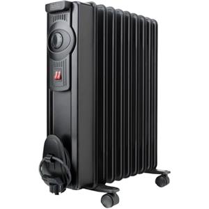 BLACK+DECKER BXRA1500E Radiatore ad Olio, 1500 W, Steel, Nero
