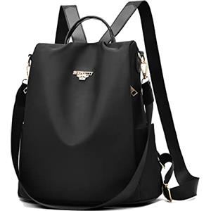 shepretty Zaino Donna antifurto Borsa Tracolla Zainetto Viaggio,8864-BK-3