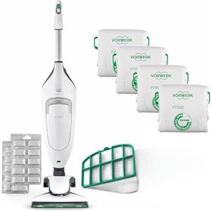 AMG Shop Online Folletto Vk 220s NUOVO completo originale, + 6 SACCHETTI ORIGINALI, Scopa Elettrica Potente Con Turbo, 900 W, per Parquet Tappeti e Piastrelle