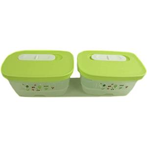 TUPPERWARE Ventsmart da 375 ml rettangolare verde (2) 11301
