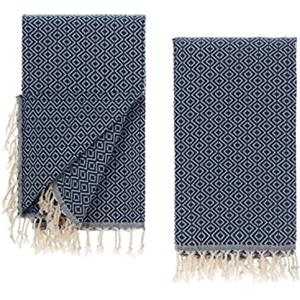 Tuiste Telo Mare Blu Petrolio, Asciugamani Grande Antisabbia, 2 Pezzi Spugna, Uomo E Donna Cotone, Sottile Da Viaggio, 100x180cm