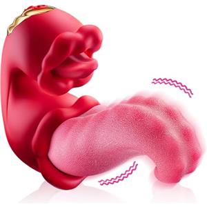 Coolkim Vibratoreper Donna Professionale Wireless Sexytoysys Coppia Ovetto Vibrante Telecomando Sex Toys Succhia Clotoride Vibratore per Uomo Sex Toy Vibratoriper Donne Dildo Realistico 10 Modalità, A26011201
