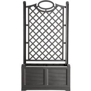 Bama fioriera con spalliera per esterno separè colore ferro battuto