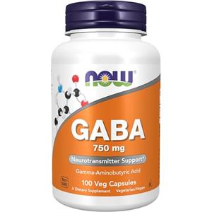 Now Foods GABA 750mg - 100 Vcaps