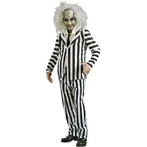 Rubie's Rubies Costume Beetlejuice per adulti, Giacca e pantaloni stampati in digitale con cravatta, Licenza Ufficiale Beetlejuice per Halloween, Carnevale, Feste e Cosplay