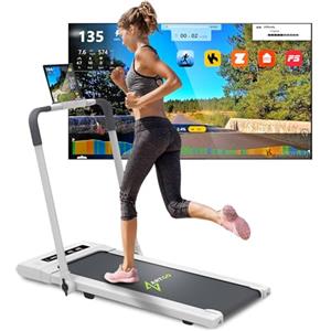 ArtGo GIOTTO Tapis Roulant Elettrico Salvaspazio, Pieghevole con APP Bluetooth, Compatto, ASSISTENZA ITALIA, Bianco