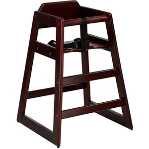 Totò Piccinni SEGGIOLONE IMPILABILE Bimbo Pappa in Legno, con Protezione, Stabile e Sicuro (Mogano, Massello)