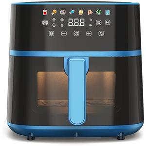 Tognana Iridea, Friggitrice ad aria 6L, doppia resistenza, display digitale, timer, 80-200°C, finestra, 1700W, Carta da Zucchero