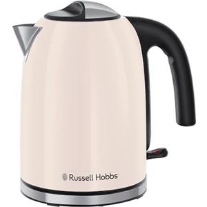 Russell Hobbs Bollitore Elettrico [1,7L, 2400W] Colours Plus Jasmine (Acciaio inox, Ebollizione rapida, Indicatore acqua, Filtro anticalcare, Risparmio energetico, Beccuccio Perfect Pour) 28510-70