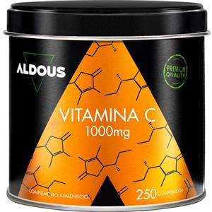 Aldous Bio Vitamina C 1000 mg - 250 Compresse Vegan Antiossidante e Supporto Immunitario