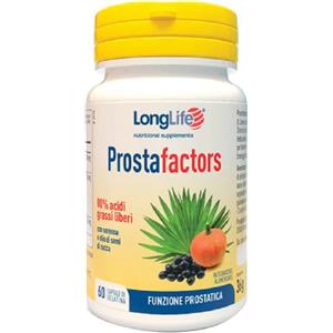 Longlife Prostafactors - Integratore per la prostata con Serenoa e Olio di Semi di Zucca - 60 Perle