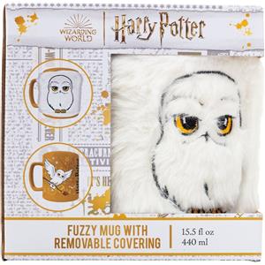 Pyramid International Fuzzy Mug Hedwig - Tazza in ceramica con pelliccia rimovibile, 440 ml, per caffè e tè caldo o freddo