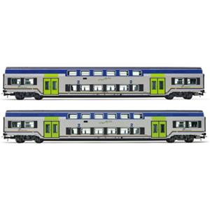 Lima HL5057 Set di 2 Carrozze Intermedie Vivalto Scala H0 1:87 Livrea DPR e DTR