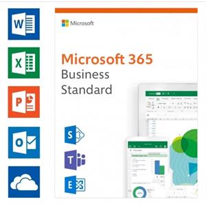 Microsoft 365 Business Standard - Abbonamento annuale per 1 utente su 15 dispositivi con accesso completo alle applicazioni Office