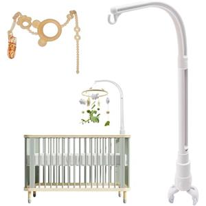 BNOYONERAS Culla Braccio Mobile Supporto per Giostrina Supporto per Lettino Giostrina Culla Neonato Supporto Mobile per Lettino per Appendere Carillon Campane a Vento Campanelli da Letto