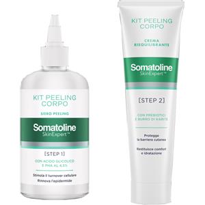 Somatoline Kit Peeling Corpo - Siero Peeling 200ml e Crema Riequilibrante 100ml per un'esfoliazione profonda