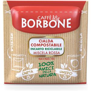 Caffè Borbone cialde COMPOSTABILI carta 44mm ESE miscela ROSSA - conf. 50 pz.