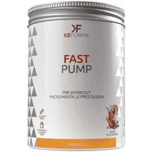 KEFORMA FAST PUMP PRE-WORKOUT 420g - Integratore Energetico Avanzato al Tè al Limone con Creatina e Arginina