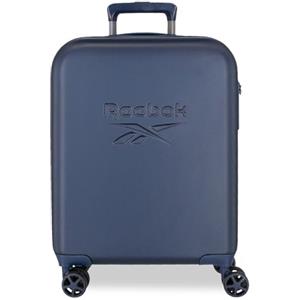 Reebok Franklin, valigia da cabina, set valigie, realizzato in ABS, materiale resistente e leggero, chiusura TSA, quattro ruote doppie a rotazione multidirezionale, di Joumma Bags, blu, 40 cm x 55 cm